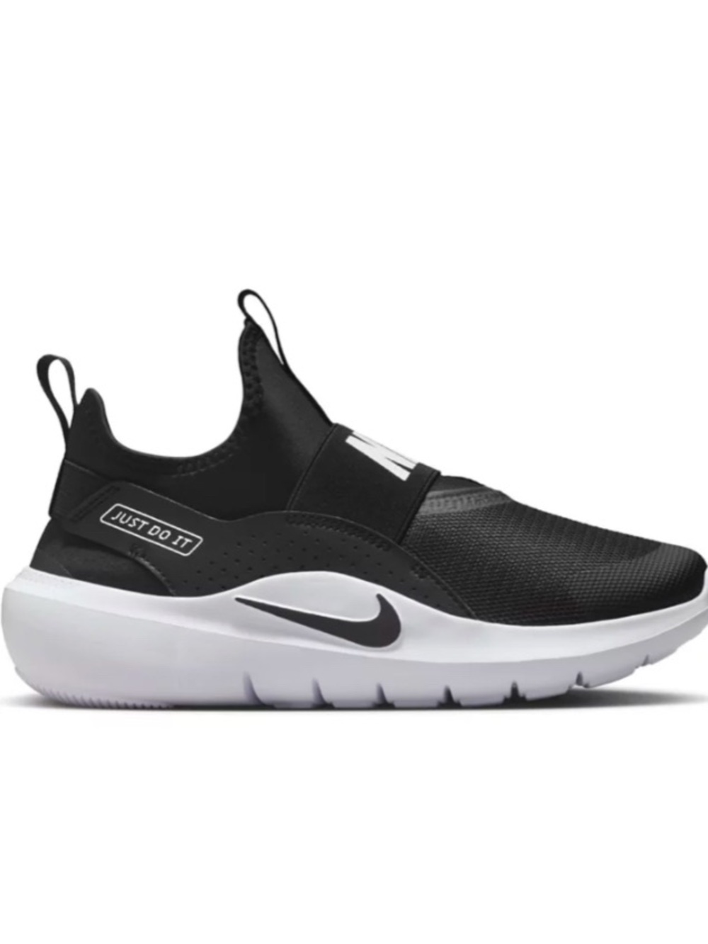 Nike Kids Black and White Slip-On Athletic Sneakers size 3